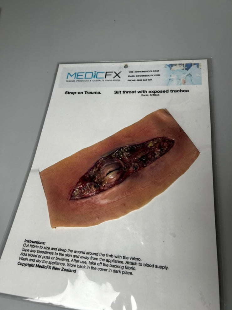 SALE- MT045 Slit throat with exposed trachea- TAN