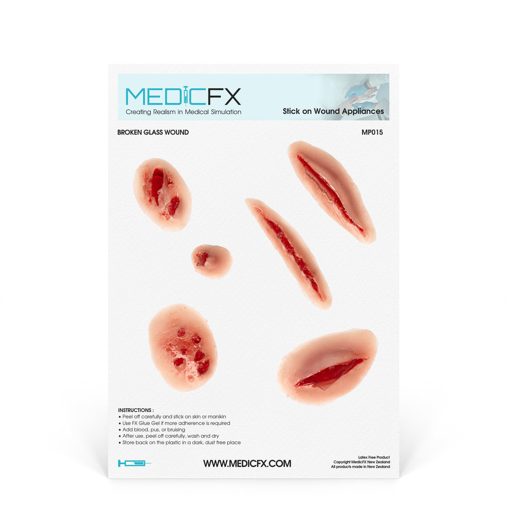 Sheet Broken Glass Wounds