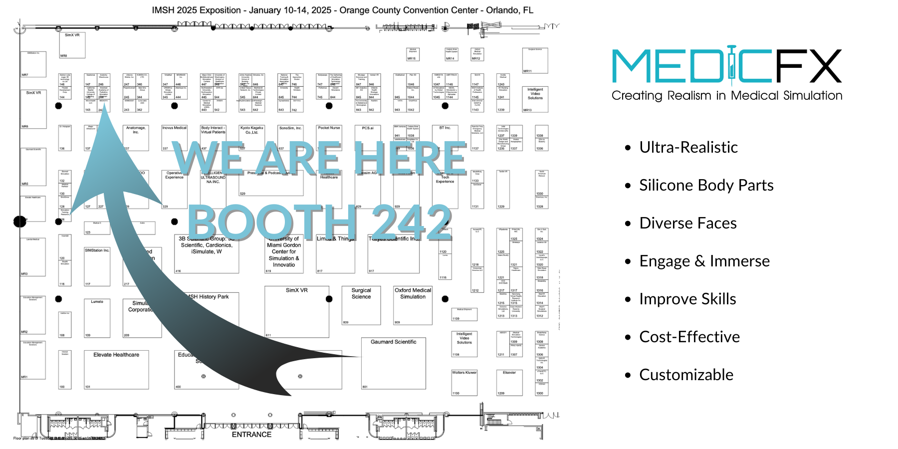 Experience the Future of Medical Simulation at IMSH 2025 Booth 242 MedicFX